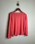 Nation LA 100% Cotton Coral Henley Wide Sleeve Long Sleeve Top