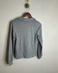 Nation LA 100% Cotton Kimberly Polo Long Sleeve Tee in Gray