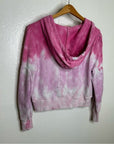 LoveShackFancy 100% Cotton Pink Tie Dye Kirby Hooded Sweatshirt