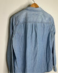 J. Crew Point Sur 100% Cotton Chambray Denim Button Down Long Sleeve Shirt