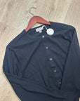 J. Crew 100% Cashmere Featherweight Button Down Cardigan Sweater Black