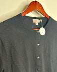 J. Crew 100% Cashmere Featherweight Button Down Cardigan Sweater Black