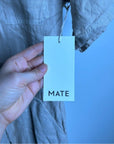 MATE 100% Organic Linen Utility Style Short Sleeve Jumpsuit in Natural