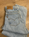 Vintage Levi's 100% Cotton Orange Tab 550 Student Fit Tapered Straight Leg Jean