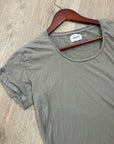 MATE The Label 100% Organic Cotton Scoop Neck T - Shirt Green