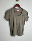 MATE The Label 100% Organic Cotton Scoop Neck T - Shirt Green