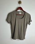 MATE The Label 100% Organic Cotton Scoop Neck T - Shirt Green