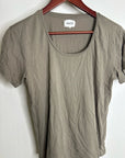 MATE The Label 100% Organic Cotton Scoop Neck T - Shirt Green