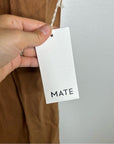MATE The Label 100% Linen Midi Slip Dress in Sedona