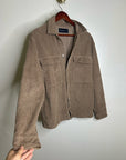 Abercrombie & Fitch 100% Cotton Corduroy Oversized Button Down Shirt Jacket