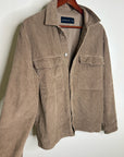 Abercrombie & Fitch 100% Cotton Corduroy Oversized Button Down Shirt Jacket