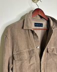 Abercrombie & Fitch 100% Cotton Corduroy Oversized Button Down Shirt Jacket
