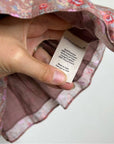 LoveShackFancy 100% Cotton Floral Anguilla Skirt in Warm Taupe