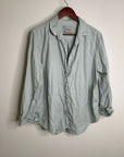 Unsubscribed 100% Cotton Light Blue Distressed Oversized Button Down Shirt