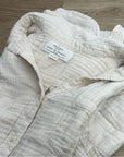 Trovata 100% Cotton Gauze Cream Button Down Shirt Dress