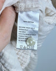 Trovata 100% Cotton Gauze Cream Button Down Shirt Dress