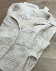 Trovata 100% Cotton Gauze Cream Button Down Shirt Dress