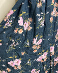 Rebecca Taylor 100% Silk Floral V - Neck Wide Leg Jumpsuit Short Sleeve