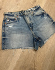 AG 100% Cotton High Rise Wedgie Alexxis Denim Cutoff Distressed Short