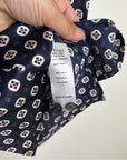 FRAME 100% Silk Navy Button Down Lightweight Tank Top Blouse