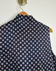 FRAME 100% Silk Navy Button Down Lightweight Tank Top Blouse