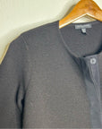 Eileen Fisher 100% Wool Long Line Cardigan Sweater Jacket