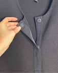 Eileen Fisher 100% Wool Long Line Cardigan Sweater Jacket