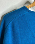 Skull Cashmere 100% Cashmere Bright Blue V - Neck Knit Sweater