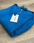 Skull Cashmere 100% Cashmere Bright Blue V - Neck Knit Sweater