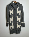 Community Merino Wool Alpaca Blend Gray Button Down Cardigan Sweater