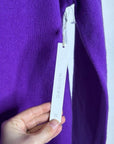 Caslon 100% Cashmere Purple Crew Neck Pullover Sweater