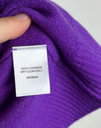 Caslon 100% Cashmere Purple Crew Neck Pullover Sweater