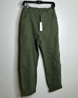 Unsubscribed 100% Cotton Green Tapered Utility Style Pant