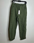 Unsubscribed 100% Cotton Green Tapered Utility Style Pant