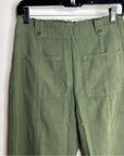 Unsubscribed 100% Cotton Green Tapered Utility Style Pant