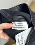 St. John 100% Leather Black Legging Pant