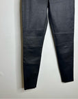 St. John 100% Leather Black Legging Pant