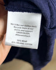 Eileen Fisher Hemp Organic Cotton Lightweight Racerback Navy Blue Midi Dress