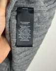 Lafayette 148 100% Cashmere Gray Ribbed Turtleneck Knit Rib Sweater Tank Top