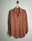 Vitamin A 100% Linen Oversized Playa Button Down Shirt