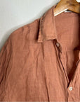 Vitamin A 100% Linen Oversized Playa Button Down Shirt