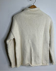 NWT MATE The Label 100% Organic Cotton Knit Frise Neck Pullover Sweater Size XS