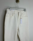 Outerknown 100% Organic Cotton Sea Jeans Dune High Rise Straight Jean Cream