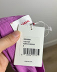Xirena 100% Cotton Tish Button Down Tank Top in Purple Orchid