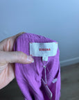 Xirena 100% Cotton Tish Button Down Tank Top in Purple Orchid