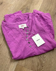 Xirena 100% Cotton Tish Button Down Tank Top in Purple Orchid