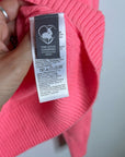 J. Crew 100% Cashmere Perfect Cashmere Cardigan in Neon Vivid Coral