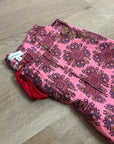 Sundance Cotton Linen Pink Multicolor Paisley Drawstring Loose Fit Shorts