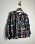 Cleobella 100% Organic Cotton Multicolor Puff Sleeve Poplin Blouse