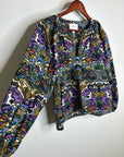 Cleobella 100% Organic Cotton Multicolor Puff Sleeve Poplin Blouse